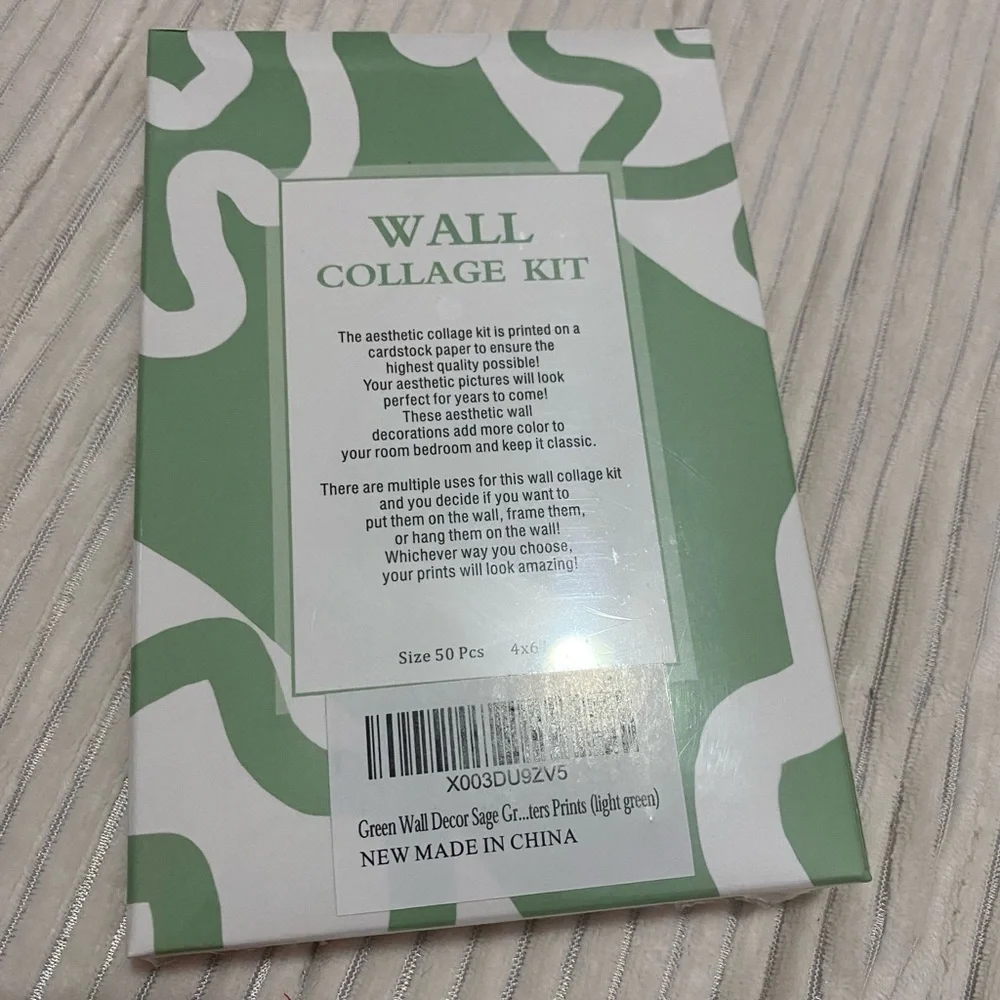 Wall collage art kit